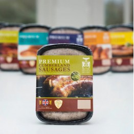 British Premium 英國 天然腸衣 昆布蘭豬肉腸 (6條裝, 454g) 選用豬肉上等部位(Prime Cuts)製成 | 英國著名獲獎品牌！
